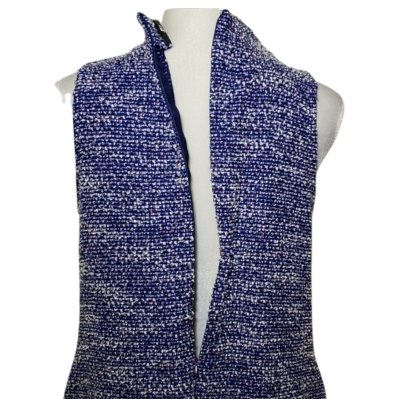 BEIGE by ECI Cut in Shoulder Royal Blue & White M EUC - Picture 4 of 10